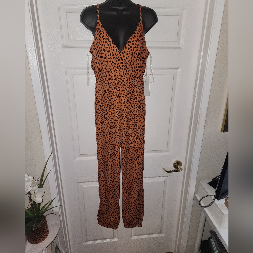 Leopard jumpsuit size L